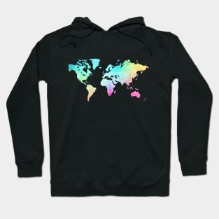 Colorful world map Hoodie